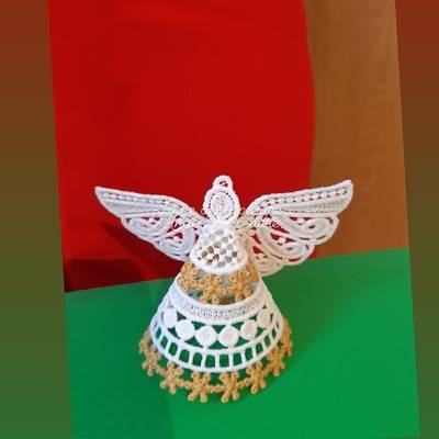 ange en dentelle 3D -