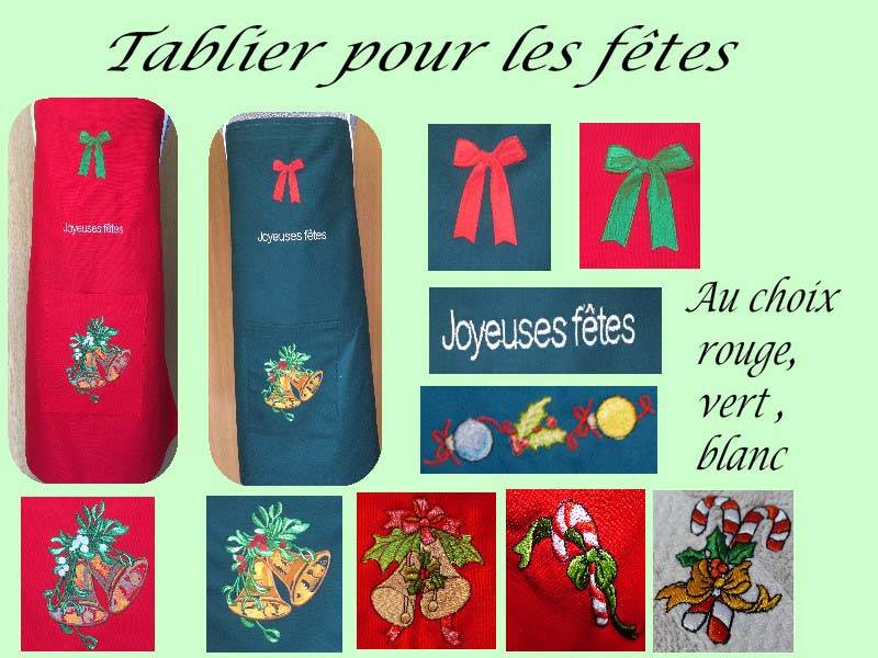 Tablier pour les fêtes