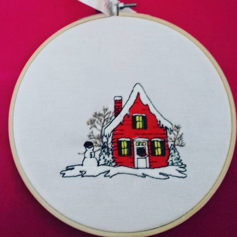 Maison enneigée